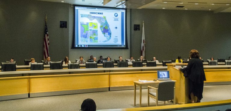 U.S. Rep. Corrine Brown speaks to the Florida House committee on redistricting in Tallahassee, Fla., Thursday, Aug. 13, 2015. (AP Photo/Mark Wallheiser)