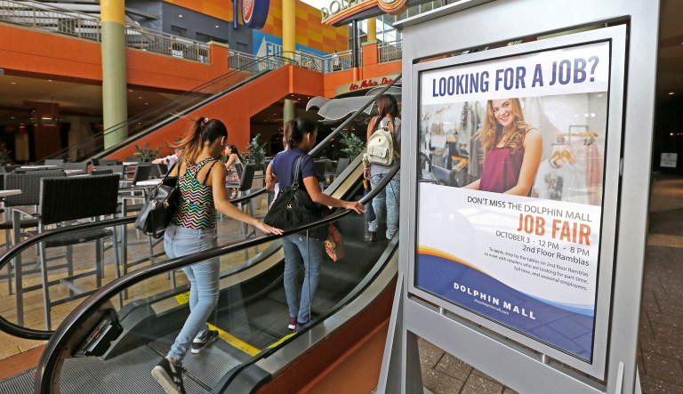 On Thursday, the Labor Department reports on the number of people who applied for unemployment benefits a week earlier. Economists had forecasted that claims would drift down from 272,000 to 265,000. (AP Photo/Alan Diaz)