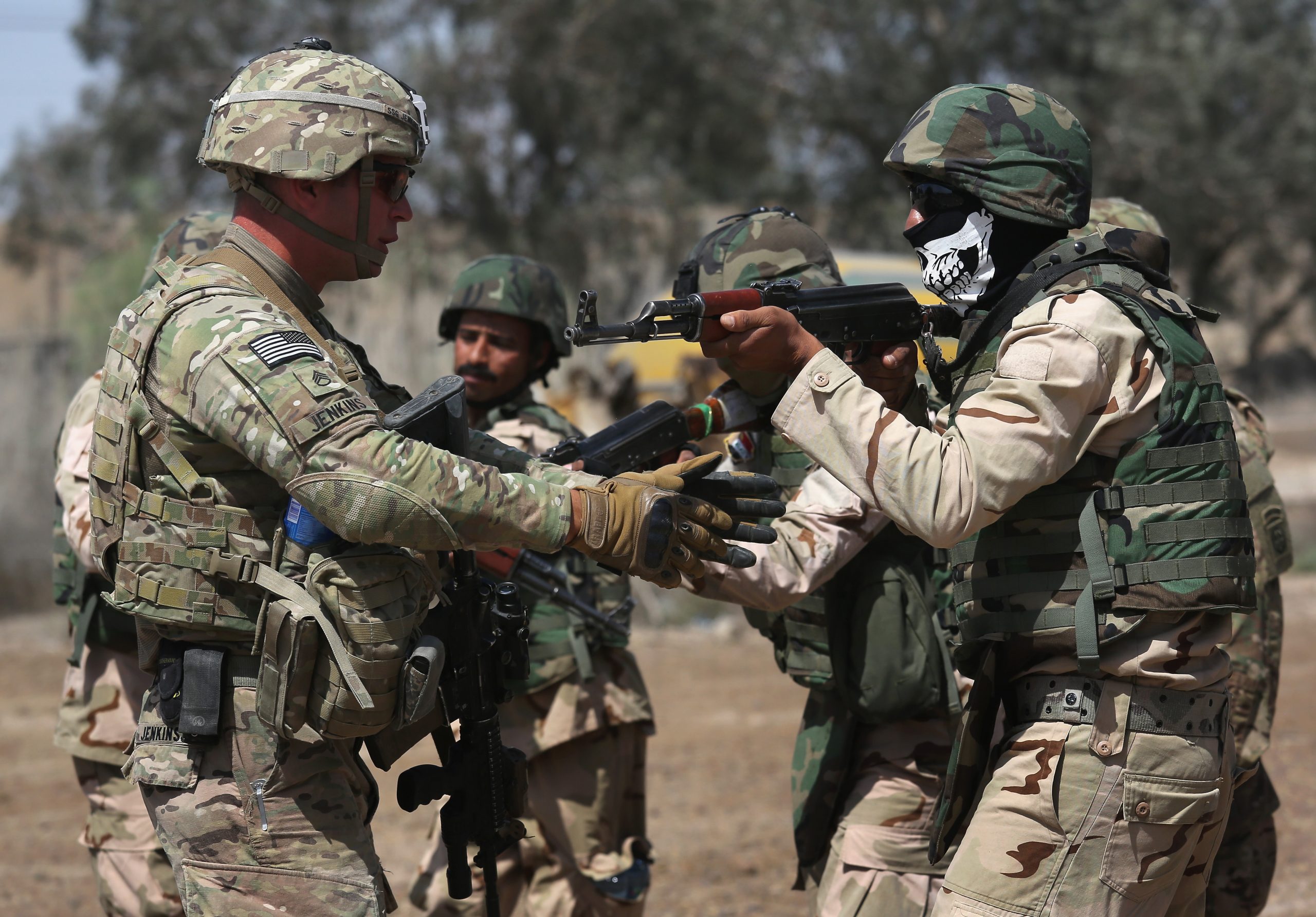 Iraqis were relieved U.S. came to help re-train army