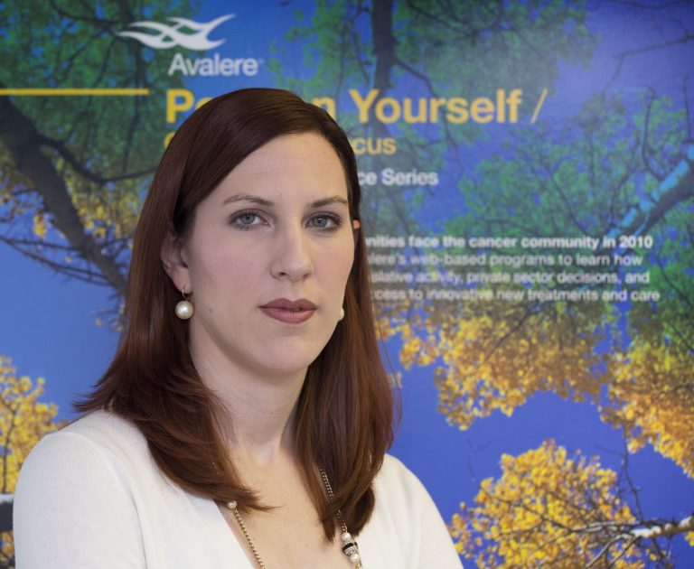 This photo taken Dec. 19, 2013 shows Avalere Health Vice President Caroline Pearson posing for a photo in her office in Washington. For working people making modest wages and struggling with high medical bills from chronic disease, President Barack Obama's health care plan sounds like long-awaited relief. But it could turn into an unfulfilled promise. Chronically ill people are likely to be underinsured and face extremely high out-of-pocket costs, says Pearson, who tracks the health care overhaul for Avalere Health, a market research and consulting firm. While the subsidies help, there still may be access problems for some populations.  (AP Photo/Manuel Balce Ceneta)