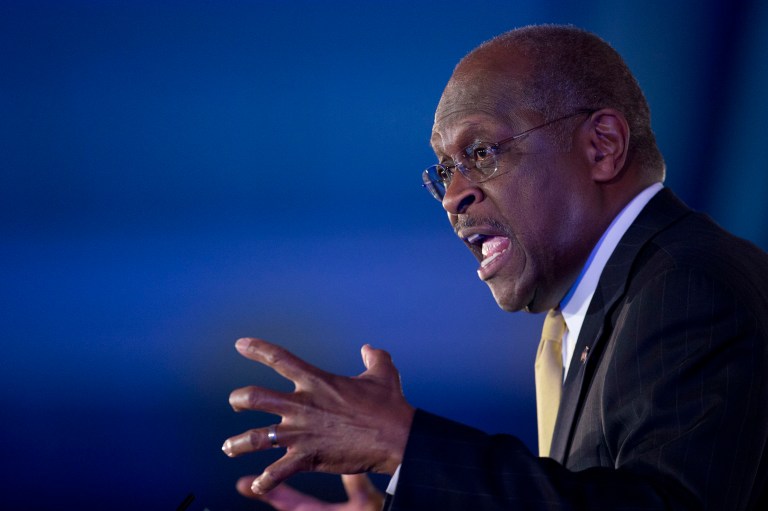 Herman Cain criticized the media for attacking Trump for forecasting 