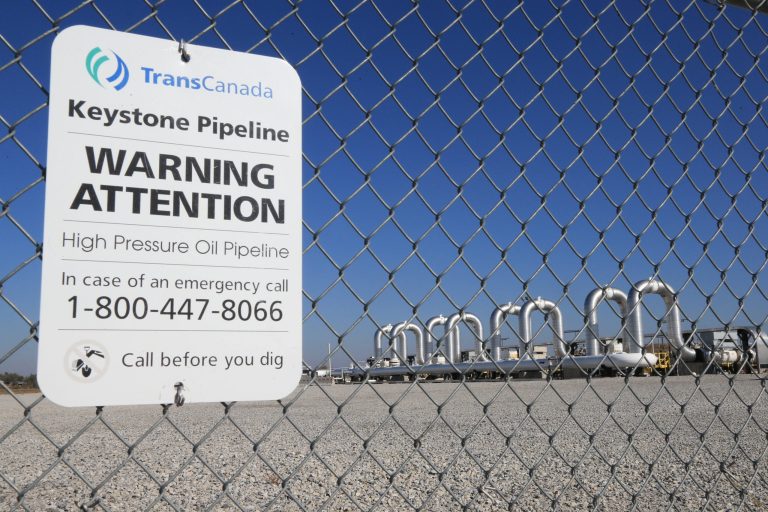 The Keystone Steele City pumping station, into which the planned Keystone XL pipeline is to connect to, is seen in Steele City, Neb. (AP Photo)
