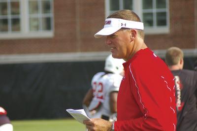 Kevin Dunleavy/The Washington Examiner
Maryland coach Randy Edsall credits his belief in discipline to his father, Dick, who passed away two years ago, but his coaching style is reminiscent of his former boss, current Giants coach Tom Coughlin.