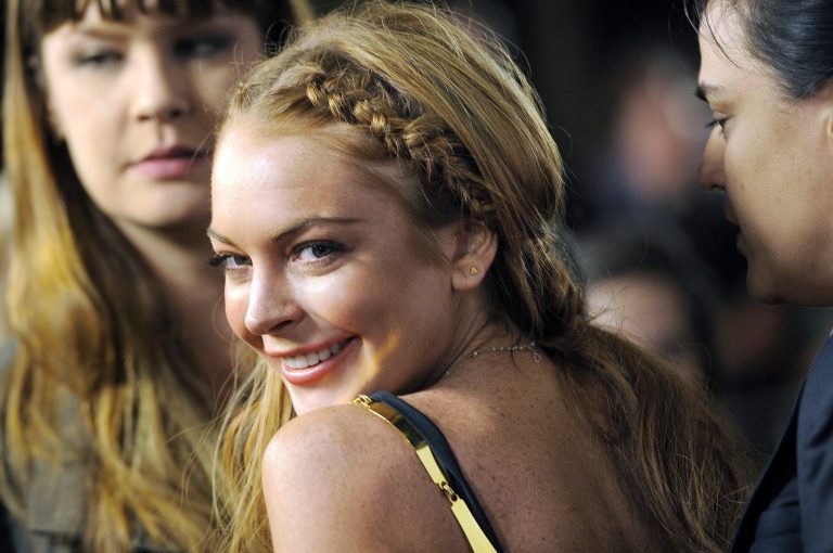 FILE - This April 11, 2013 file photo shows actress Lindsay Lohan, a cast member in 