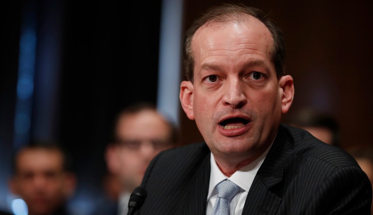 Labor Secretary Alexander Acosta won't delay the Obama administration's rule on investment conflicts of interest any longer, despite pressure from congressional Republicans who oppose it. 