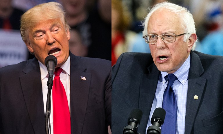 Trump and Sanders emerged victorious after the West Virginia primaries. (AP)