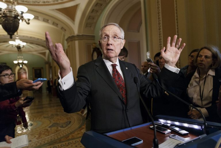 Senate Majority Leader Harry Reid, D-Nev., maintained that his party's candidates lead 