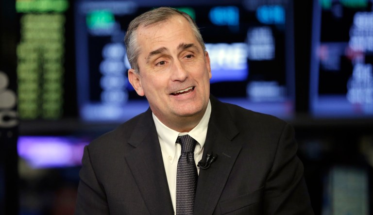 Intel CEO Brian Krzanich became the third executive to leave President Trump's American Manufacturing Council on Monday. (AP Photo/Richard Drew)