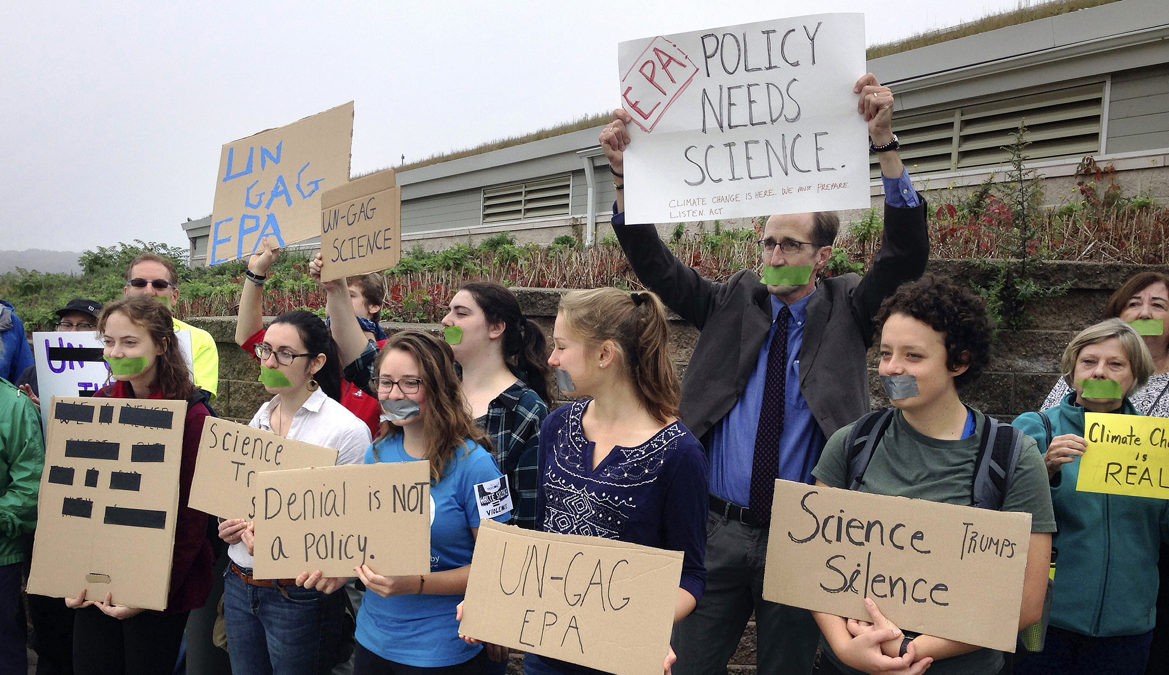 EPA’s decision to cancel climate speech prompts protests
