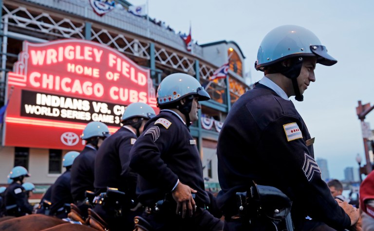 President Trump used his joint address to Congress Tuesday night to call on everyone to respect law enforcement. (AP Photo/Charlie Riedel)