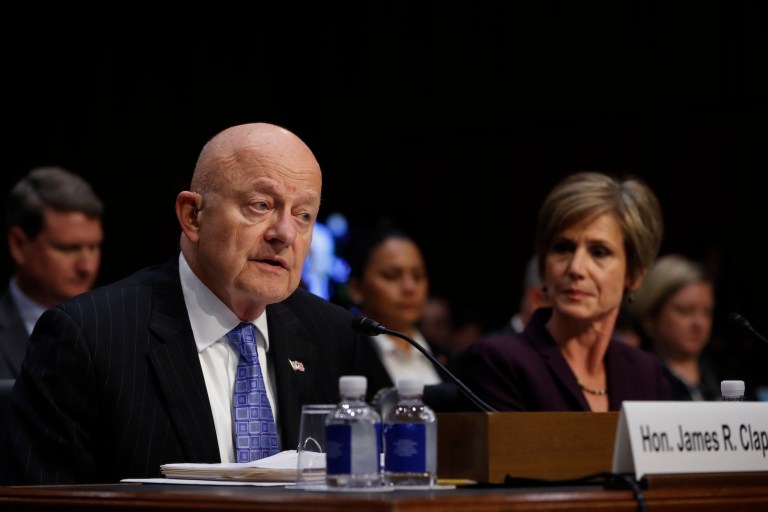 In February, it was reported that now-fired national security adviser Flynn privately discussed U.S. sanctions against Russia with Ambassador Sergey Kislyak. Flynn had first denied that he ever had such conversations. (AP Photo/Pablo Martinez Monsivais)