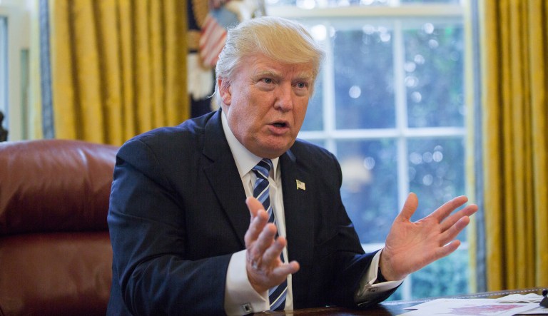 President Trump assured people that the federal government stands ready to respond to Hurricane Irma as it bears down on Florida. (Graeme Jennings/Washington Examiner)
