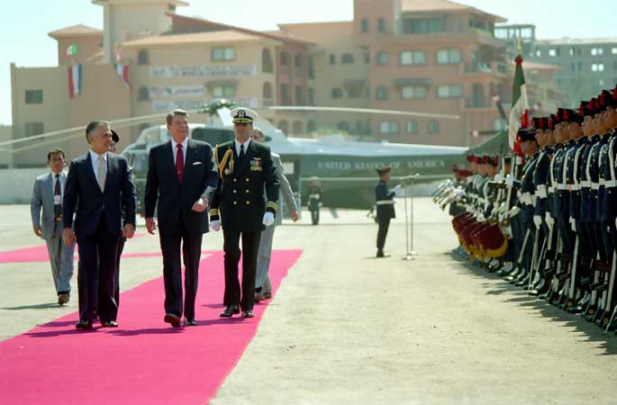 Before Trump, Reagan Went to Mexico