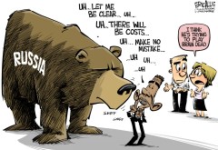 Editorial cartoon: Playing brain-dead