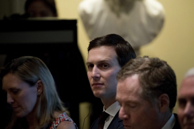White House senior adviser Jared Kushner. Increasing the use of cloud computing within the government and making its data more accessible to those outside of it were the goal of new teams announced during the call. (AP Photo/Andrew Harnik)