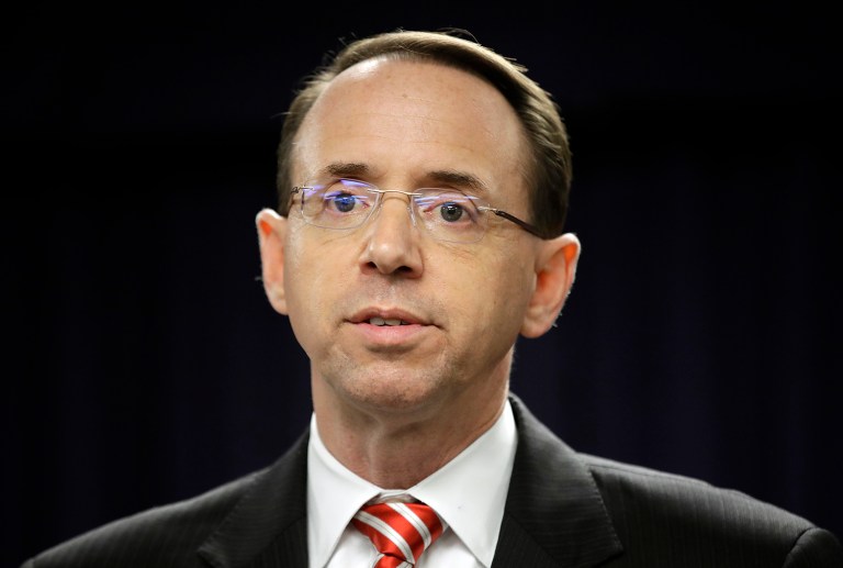 The Washington Post editorial board said deputy attorney general nominee Rod Rosenstein made the right decision by not committing to appointing a special prosecutor to look into the Trump administration's alleged ties to Russia. (AP Photo/Patrick Semansky)