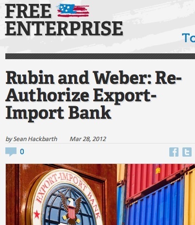 Free enterprise is so good we should subsidize it