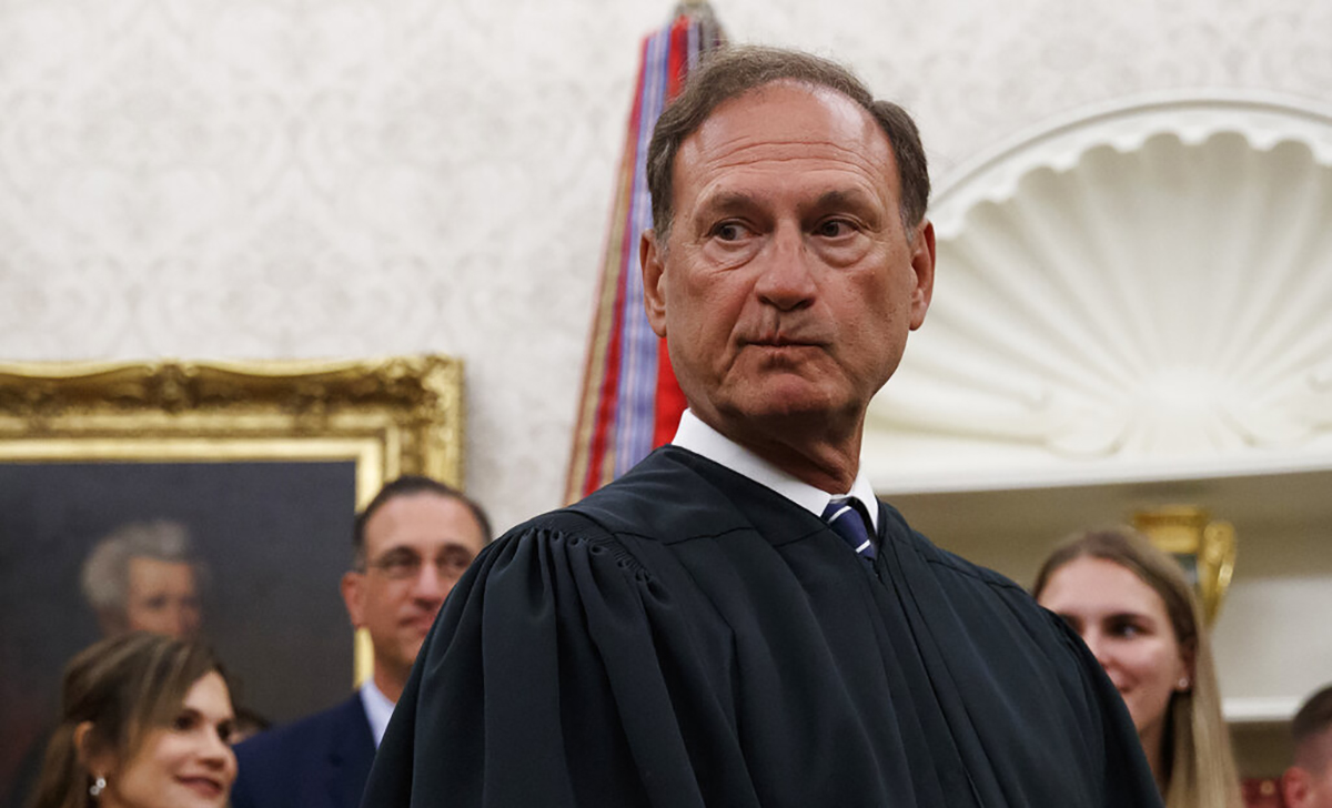 Alito silent on abortion opinion in first public questioning since leak