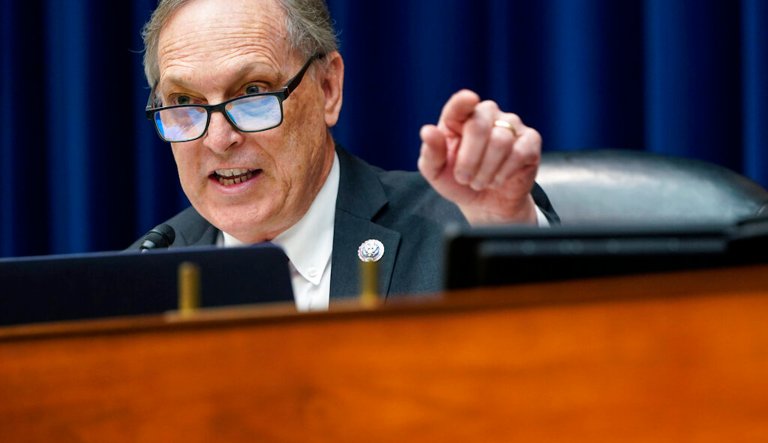 Andy Biggs leads mock impeachment hearing on Mayorkas off Capitol grounds