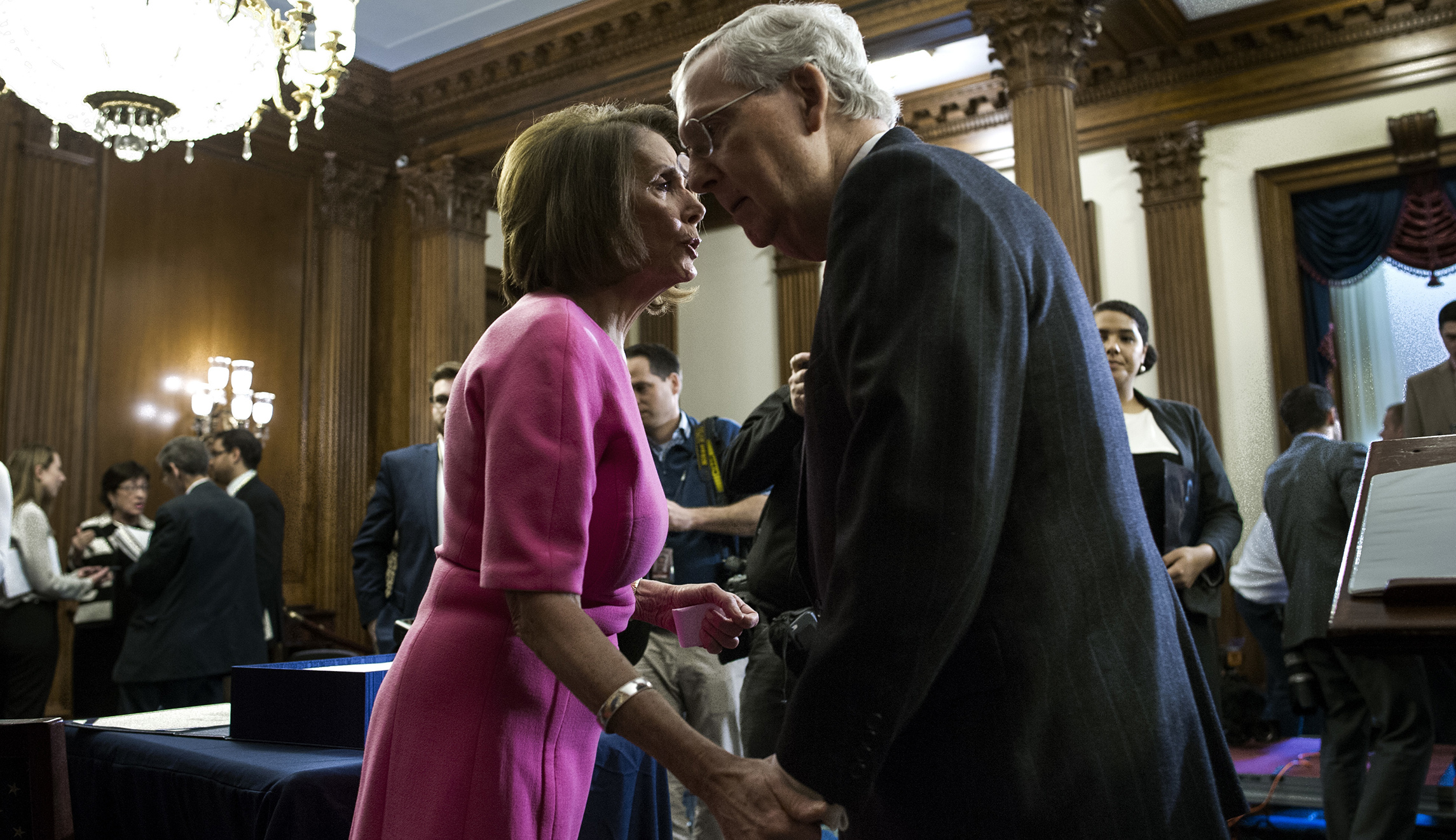 McConnell pins shutdown blame on Pelosi