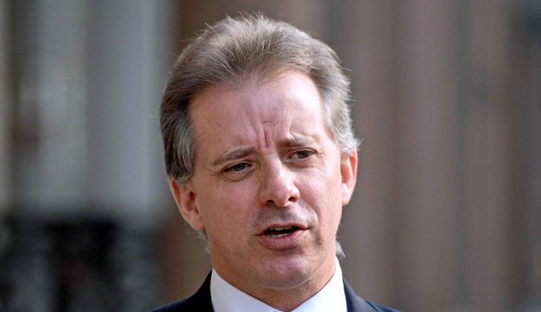 Christopher Steele, who compiled an explosive and unproven dossier on President Donald Trumpâs purported activities in Russia, is pictured.