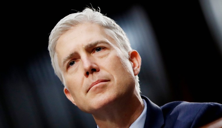 Neil Gorsuch testifies on Capitol Hill in Washington, D.C.