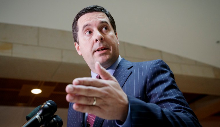 Rep. Devin Nunes, R-California, speaks.