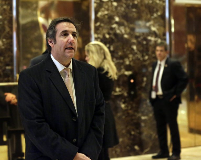 Michael Cohen, an attorney for Donald Trump, arrives in Trump Tower, in New York, Friday, Dec. 16, 2016.