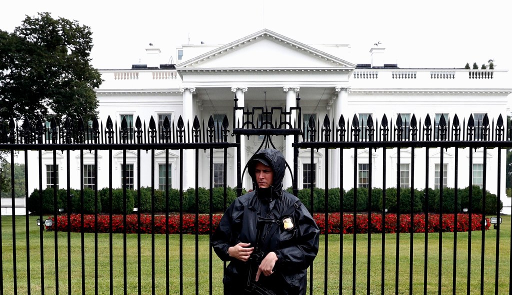 Surveillance cameras installed outside White House briefing room