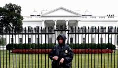Surveillance cameras installed outside White House briefing room