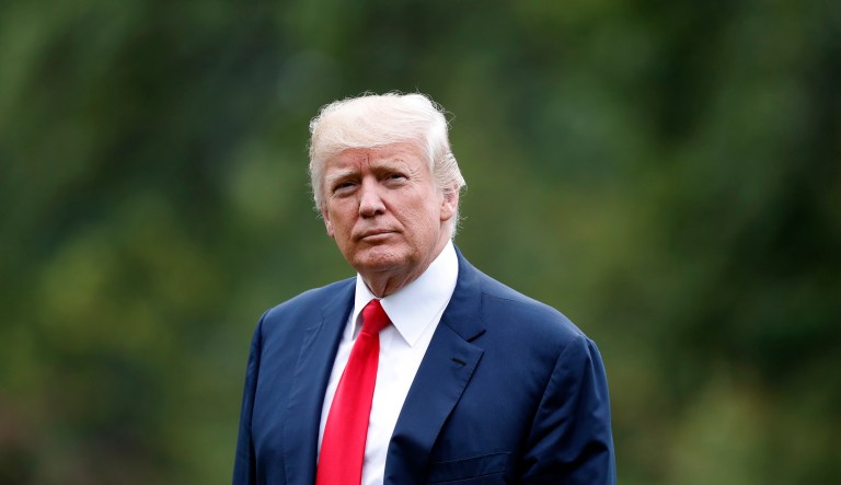 President Trump is seen.