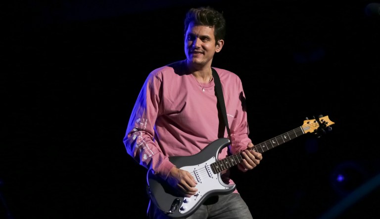 Singer/songwriter John Mayer performs on stage at Jiffy Lube Live on Aug. 25, 2017, in Bristow, Va. 