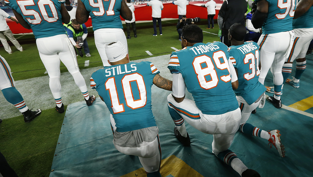 Miami Dolphins to punish players who protest national anthem