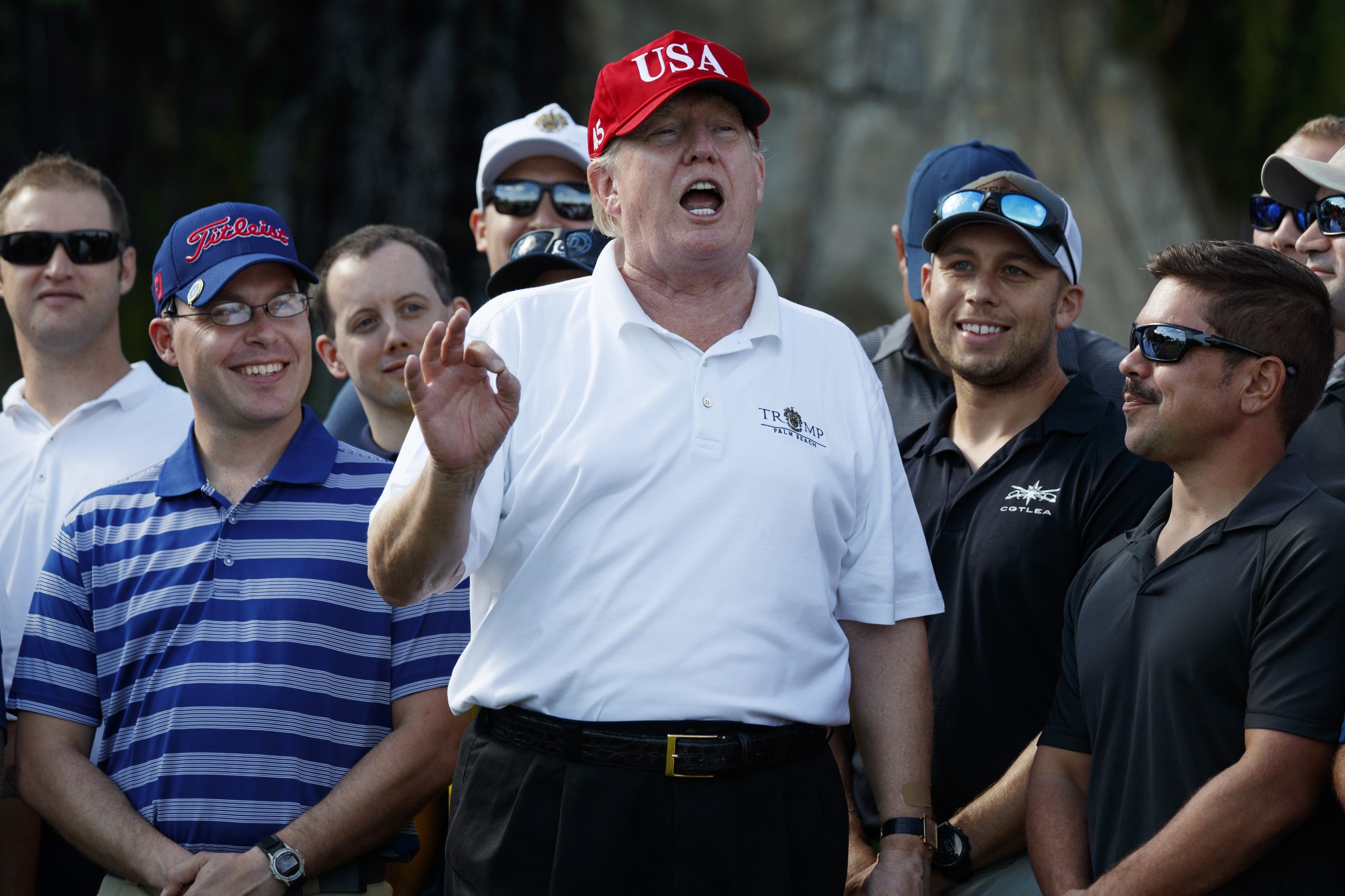 Trump boasts of hole-in-one in cheeky statement saying he doesn’t ‘like people who brag!’