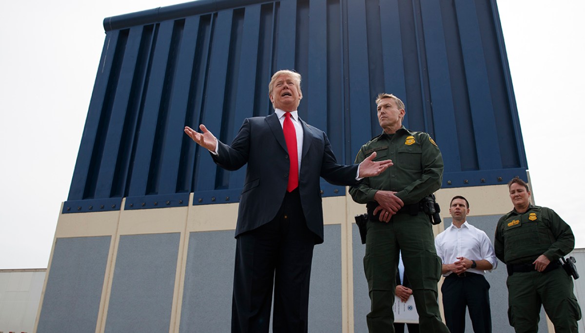 It's true, Trump really did start building more wall in Texas