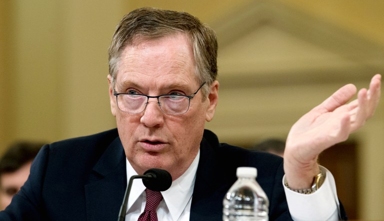 U.S. Trade Representative Amb. Robert Lighthizer testifies on trade policy.