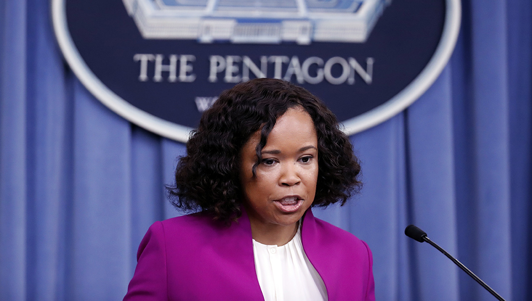 Top Pentagon spokeswoman stepping down