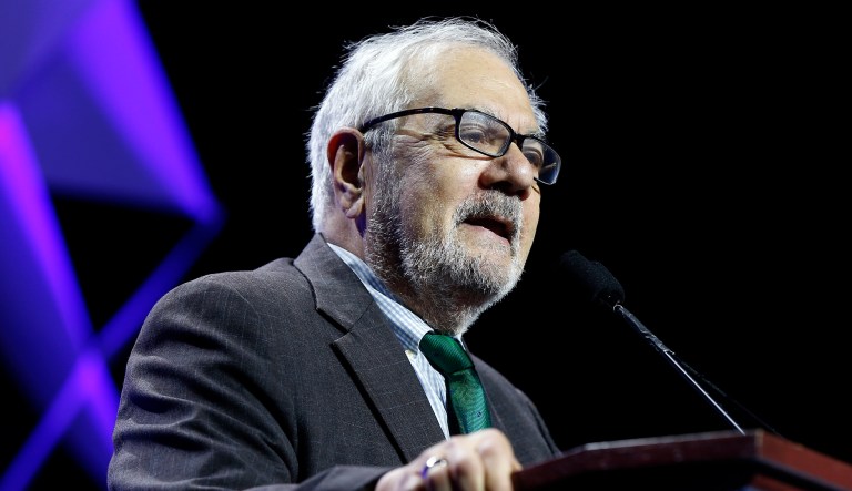 Former Rep. Barney Frank speaks.
