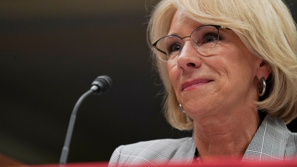 Betsy DeVos: ‘I have no intention of taking any action’ over federal funds to arm teachers