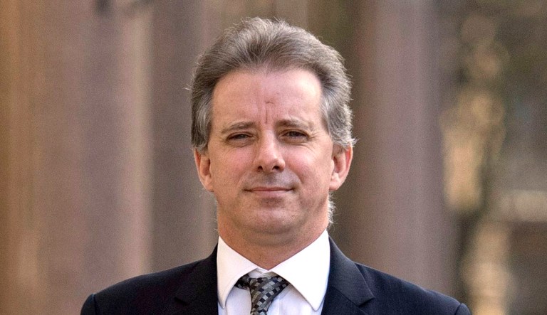 Christopher Steele, who compiled an explosive and unproven dossier on President Trumpâs purported activities in Russia, is pictured.