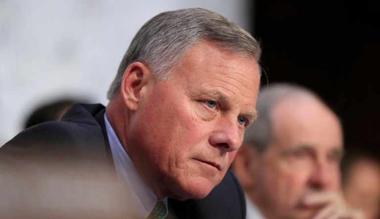 Sen. Richard Burr, R-N.C., listens during a hearing on Capitol Hill in Washington, D.C.