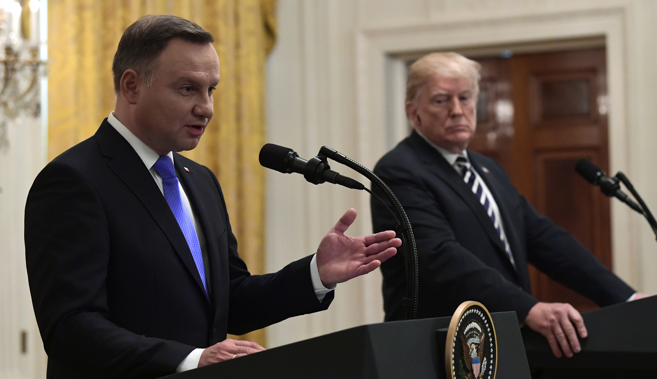 Trump calls Russian energy projects a threat to US security