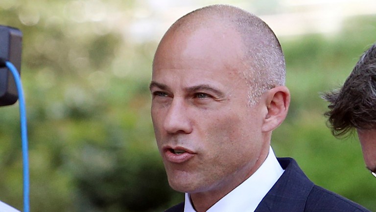 Michael Avenatti, attorney for porn actress Stormy Daniels, arrives at U.S. District Court in Los Angeles.