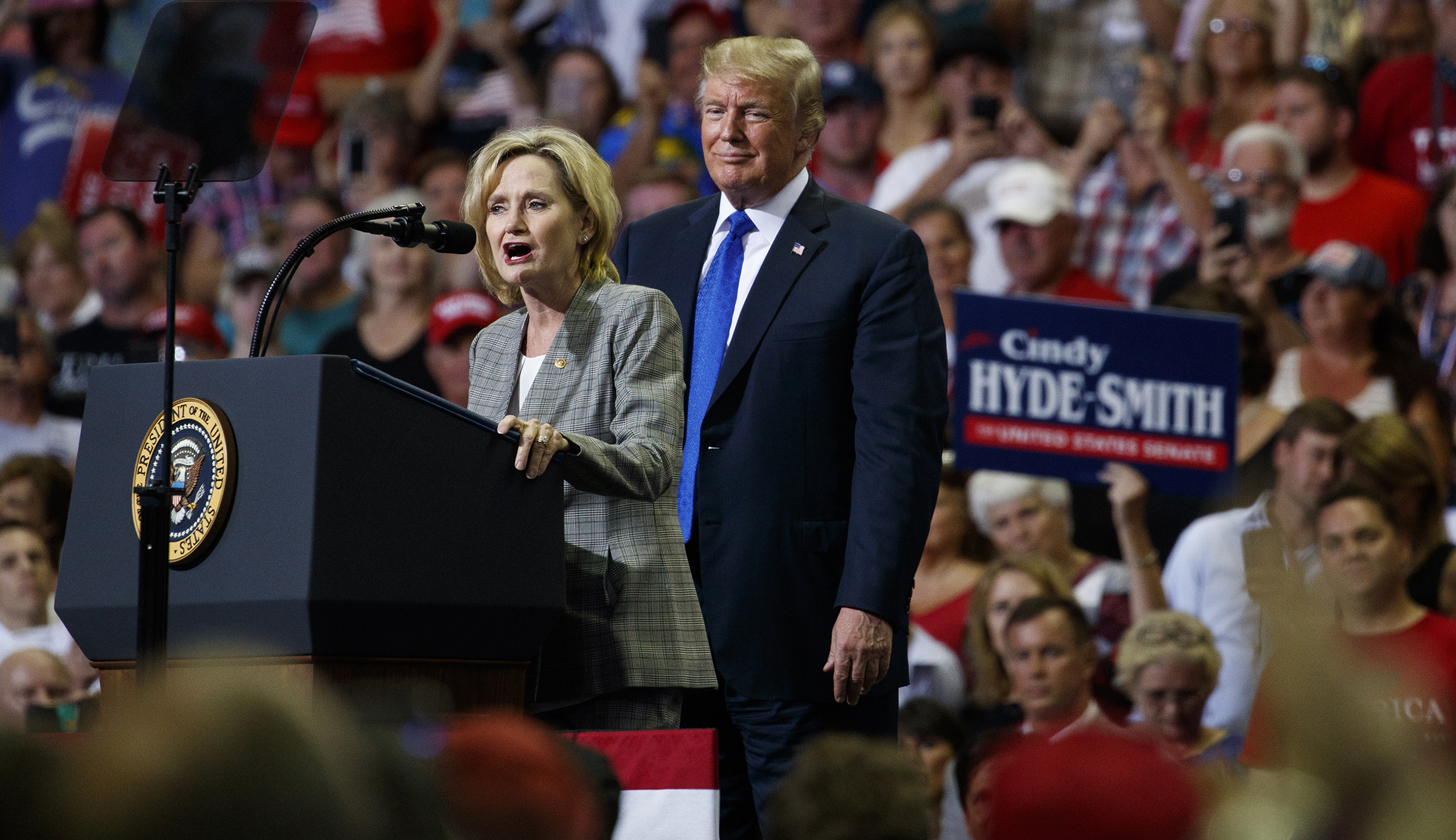 Trump suggests Cindy Hyde-Smith didn’t intend ‘public hanging’ comment as racist