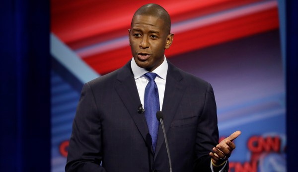 Democrat Gillum faces public corruption cloud at final debate for Florida governor