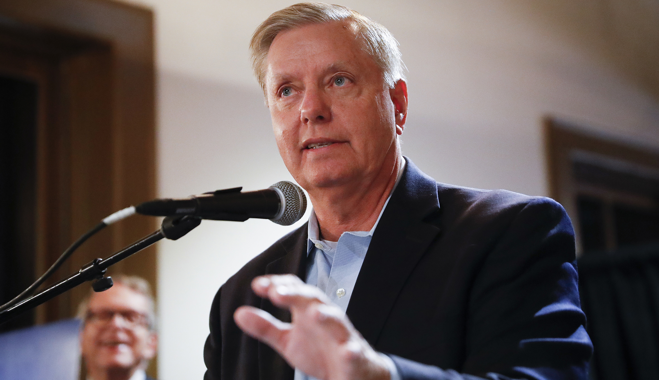 Lindsey Graham cheers Trump after Oval Office fight with Democrats