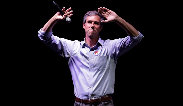 Rep. Beto O'Rourke, the 2018 Democratic candidate for U.S. Senate in Texas, makes his concession speech at his election night party, Tuesday, Nov. 6, 2018, in El Paso, Texas, after being defeated by Sen. ted Cruz, R-Texas.