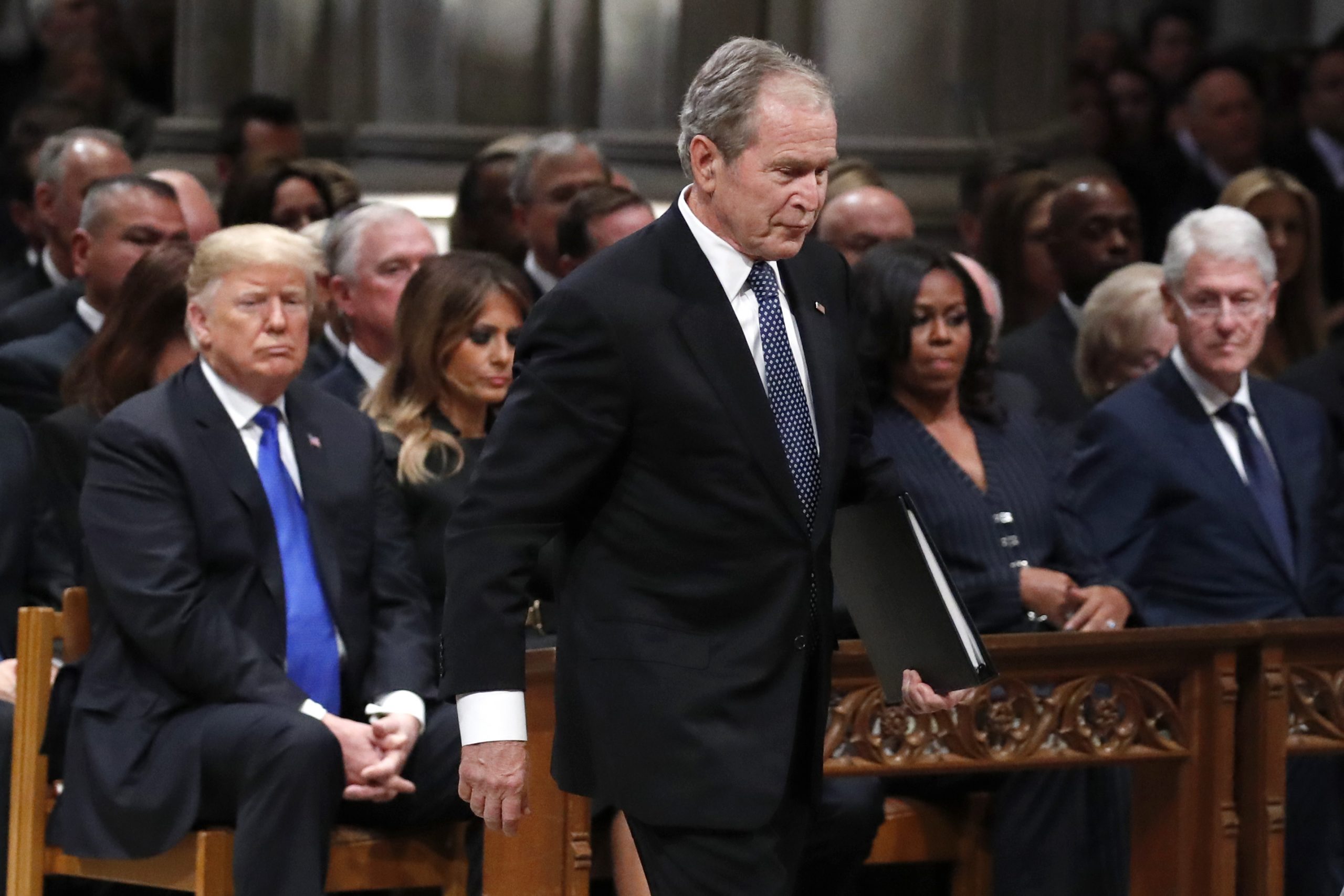 Trump report card: Some ups and a lot of downs