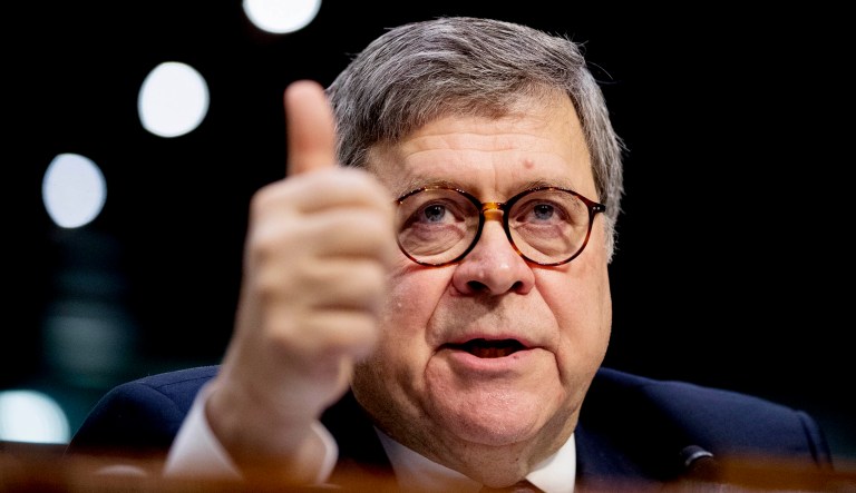 Attorney General nominee William Barr testifies during a Senate Judiciary Committee hearing on Capitol Hill in D.C.
