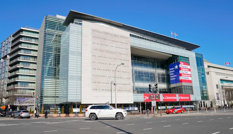 The Newseum on Pennsylvania Avenue in Washington, D.C., is seen.